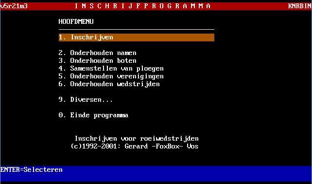 1992-KNRB-Inschrijfprogramma
