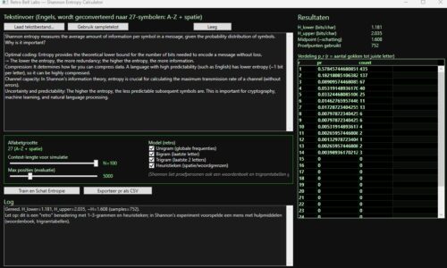 Shannon Entropie Calculator